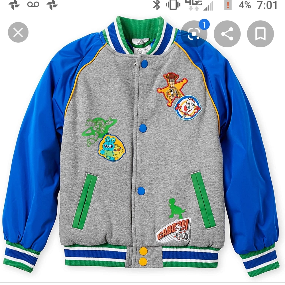 Boys Disney Toy Story Jacket